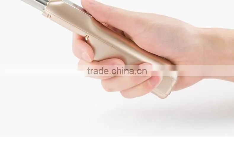 2016 Profession Design Enhancing Light Selfie Stick with Power Bank Portable Monopod with Mirror