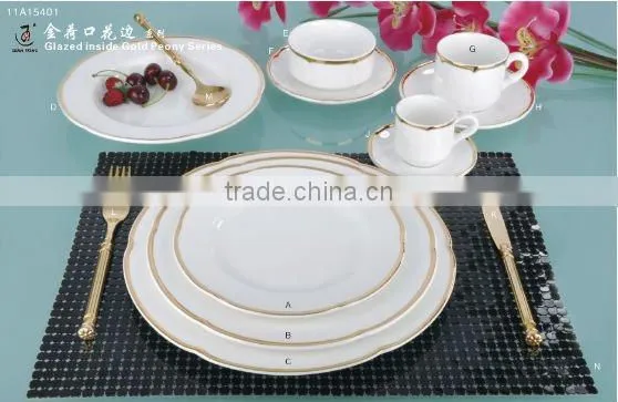 14PCS ceramic flower surface dinnerware tableware set