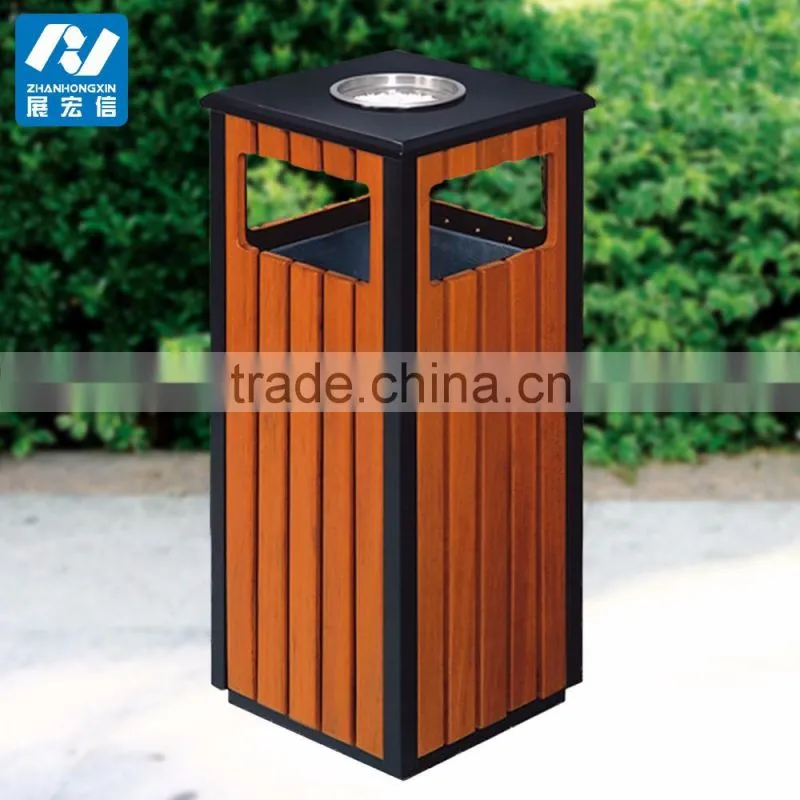 Cheap outdoor wooden waste bins