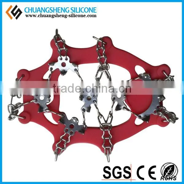 Winter needed ice gripper shoes, Ice season silicone shoes accessory, anti-slip ice gripper climb shoes