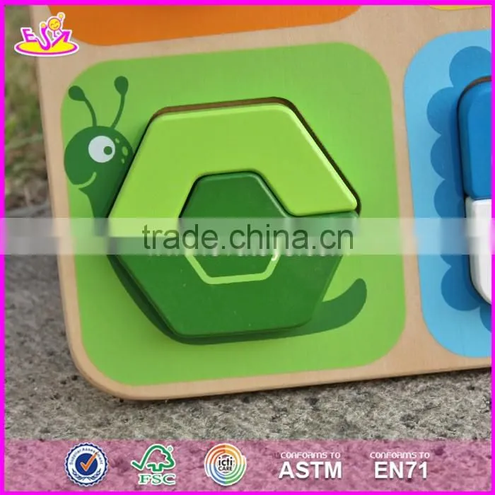2017 Manufacturer of new kids animal toy wooden jigsaw puzzle maker W14D028