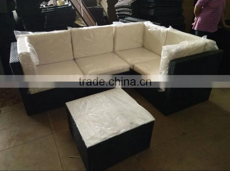 Outdoor Garden 5 Piece Wicker Sofa Set Furniture