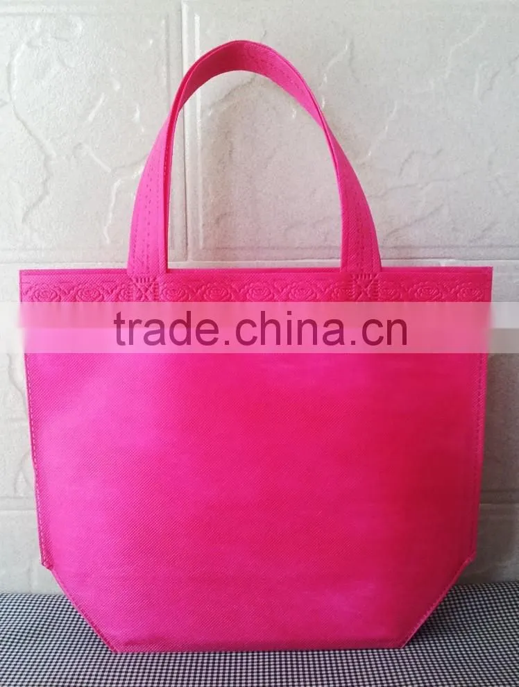 Cheap Customized LOGO Promotional Candy Color PP Non Woven Bag,Blank Non Woven Shopping Bag