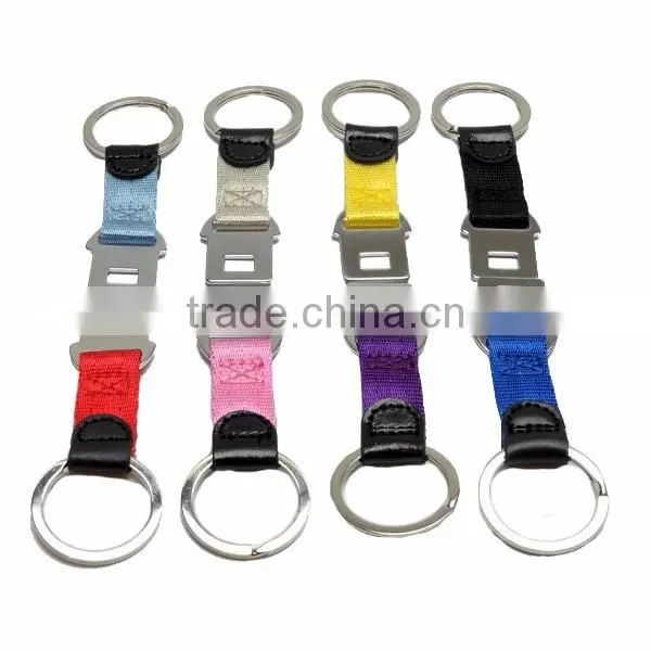 Custom Logo Mini Aircraft Buckle Seatbelt Keychain fo Police Air Marshal