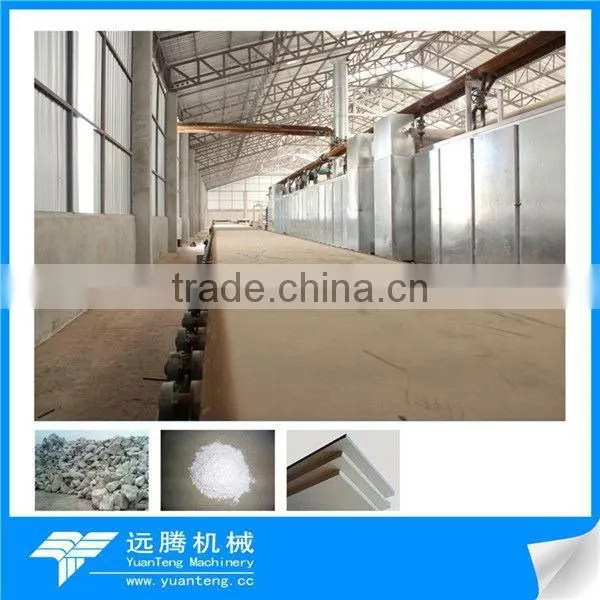 10 M2/Year fully automatic gypsum board production equpment factory