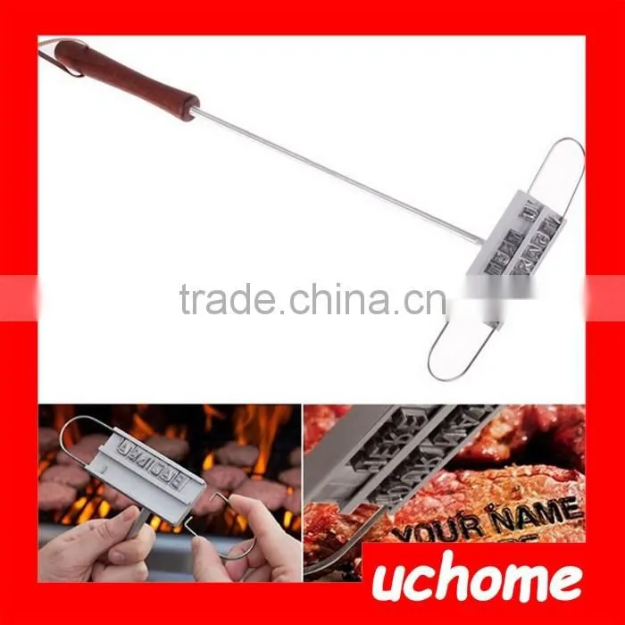 UCHOME 2017 factory sell BBQ Branding Iron For Personalized Grilling