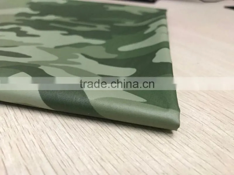 100% polyester pongee fabric/240T camouflage pongee fabric/print polyester pongee fabric