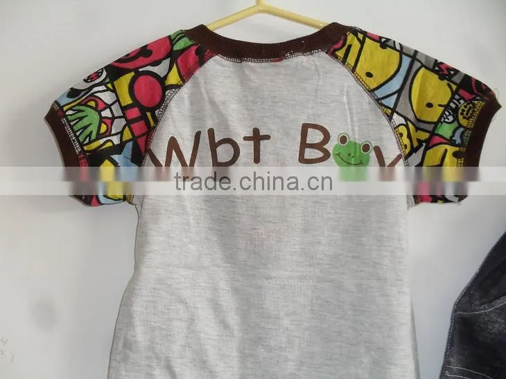 Children's cotton comfortable carton design suits