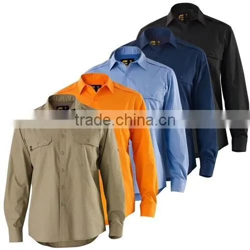 Factory custom workwear clothes unisex working uniform workwear shirts