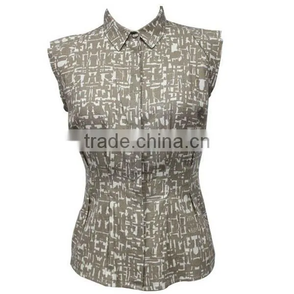 New Design Clothing OEM/ODM Manufacturer Floral Print 2016 Modern Women Fashion Blouse