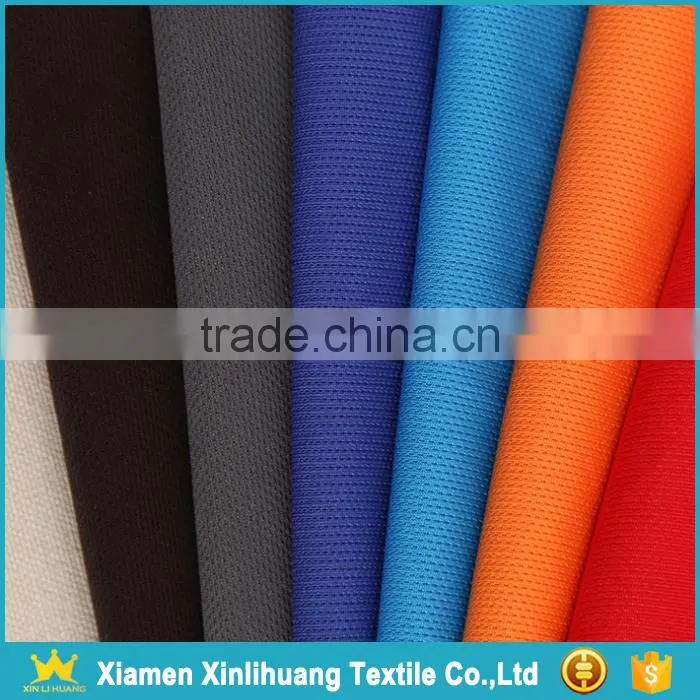 New Arrival Multicolor Dry Fit Pure Polyester Knitted Bird Eye Mesh Fabric for Sportswear