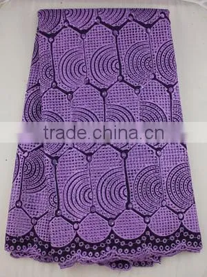 eyelet big heavy african cotton lace embroidery lace SL0303