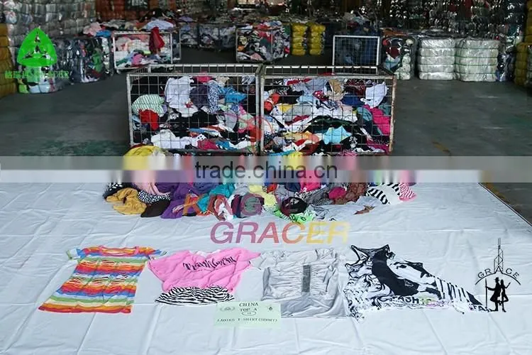 2016 Hotsale china cheap second hand t shirts with good quality