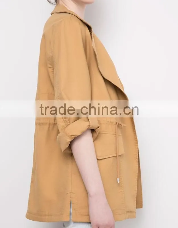 Wholesale women clothing casual print lady fancy casual parka jacket