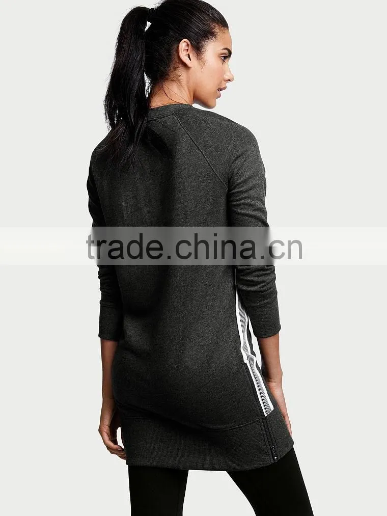 2016 Fashion comfortable ladies plain sweatshirt dress