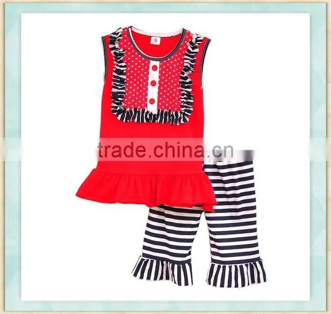 Indian clothes red sleeveless top zebra stripes pants baby organic fitness outfit casual style