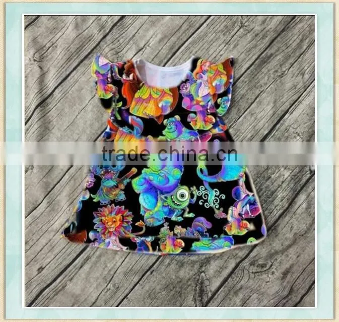 2017 girls hot sale clothes dress halloween children used halloween costumes sale ocean blue style dress