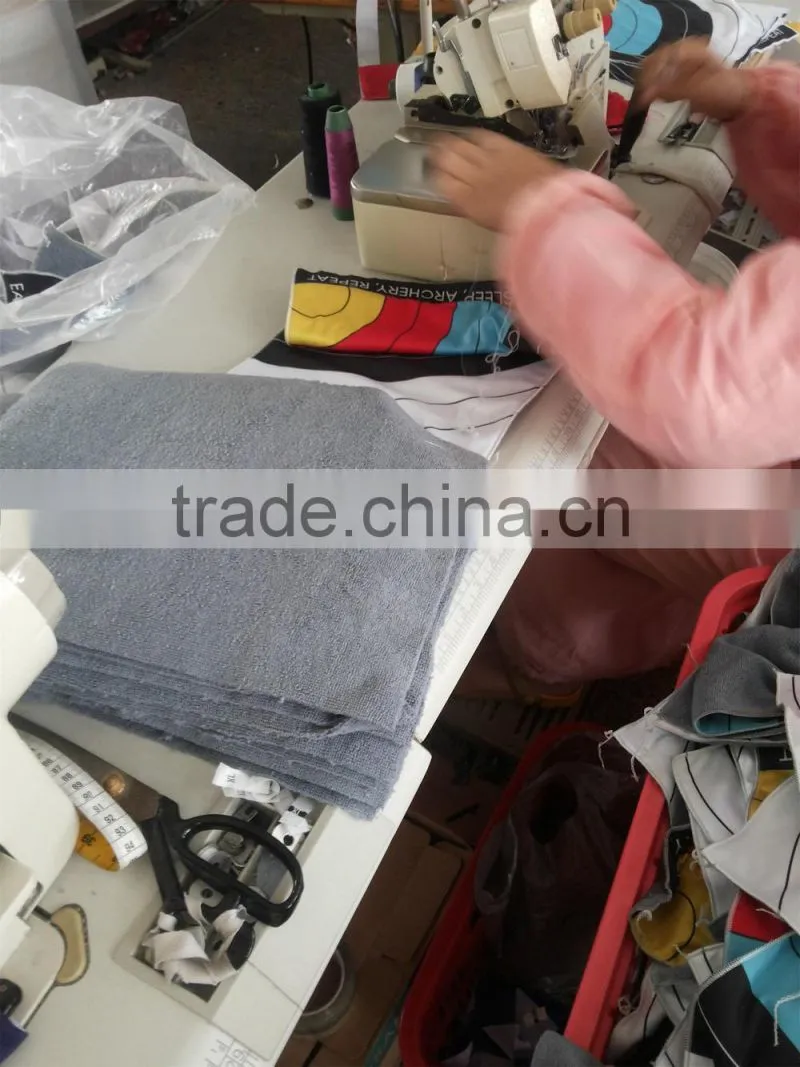 Wholesale quality sublimated wiping sweat golf towel custom hook cleaning towel