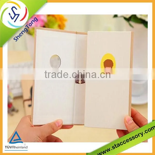 2015 Korean style wooden notebook wholesale /schoool /diary notebook customization