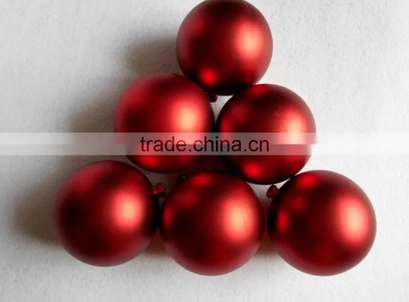 Christmas bulbs in plastic tube
