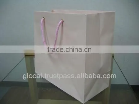 Pastel Color Shopping Paper Bag Small Size STOCKLOT LOW PRICE --- Pink --- Wholesale