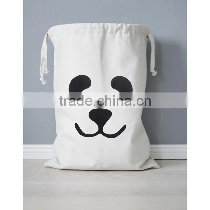 Cute Baby Toys Storage Canvas Bags Batman Bear Pattern Laundry Blanket Storage Bag Cute Wall Pocket Organizer