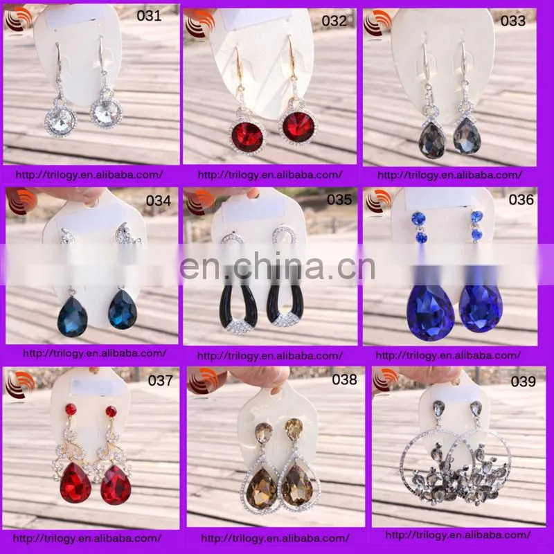 2014 latest design alibaba lady diamond earrings