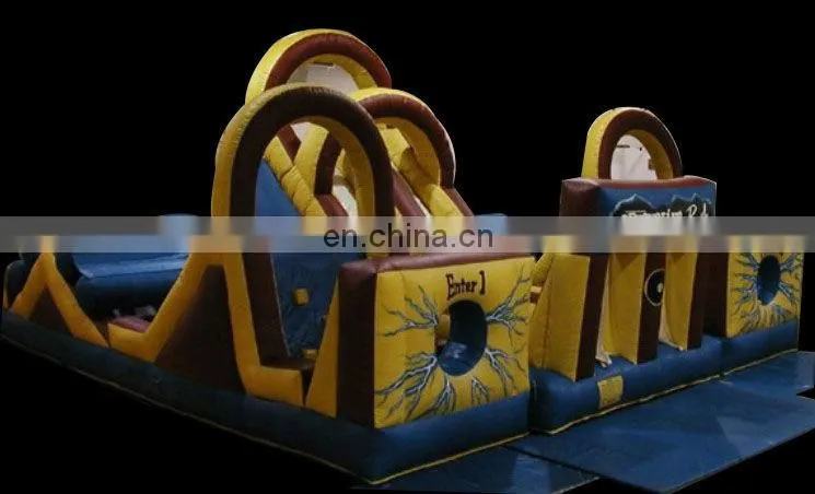 Outdoor Inflatable Bounce House Obstacle Course