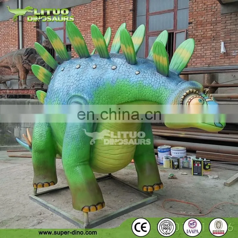 Customer Made Fiberglass Cartoon Dinosaur Sculpture