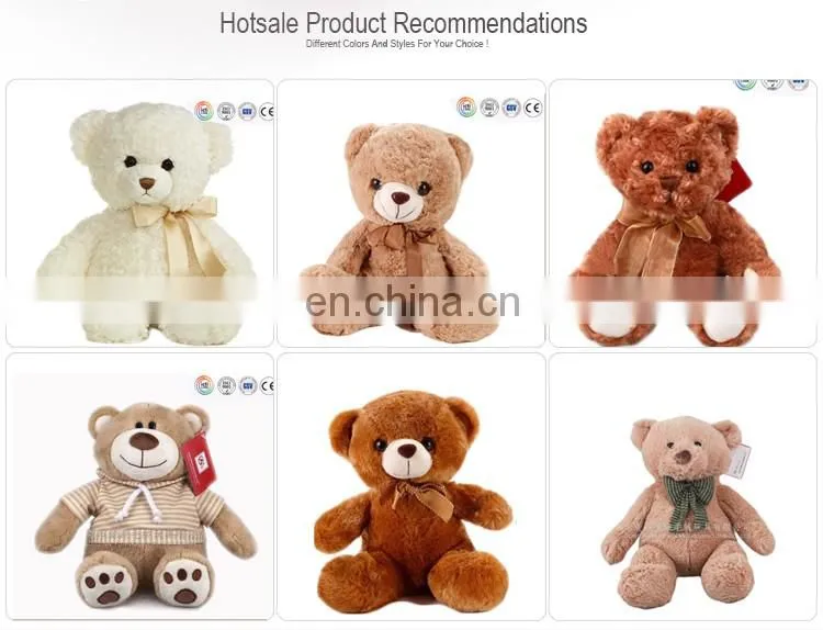 Wholesale plush pretty pink teddy bear soft toy