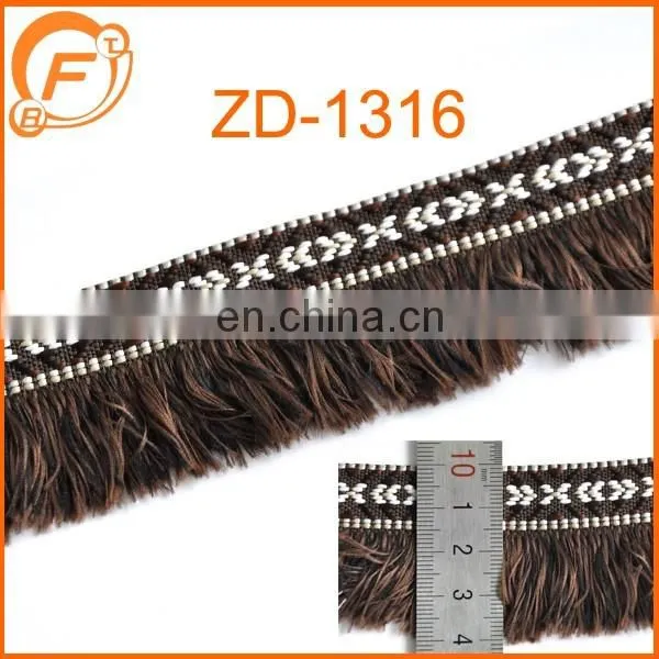2016 purple color fringe tape for garment