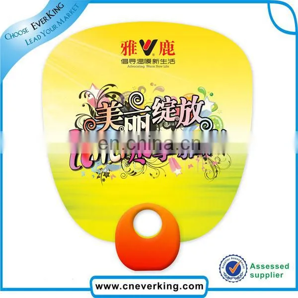 Cheap custom advertising plastic hand fan