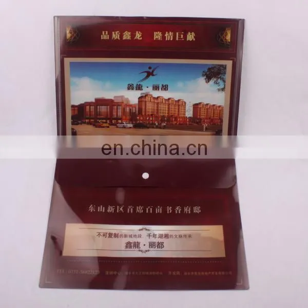 L shape and PP Plastic Material plastic file folder