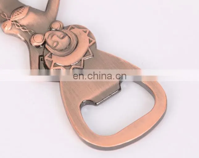 Hot Sale Meytal Antique Style Sexy Russian Lady Wine keychain Bottle Opener