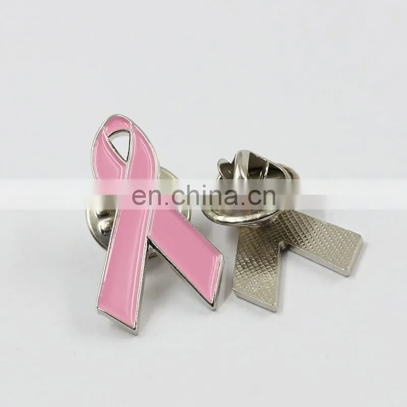 wholesale pink ribbon breast cancer awareness brooch pin