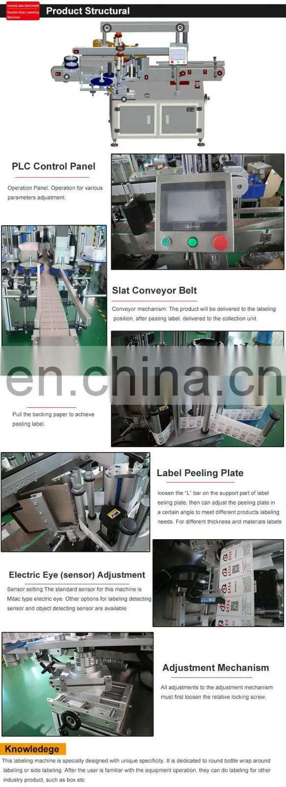 2 sides Labeling Machine Price Olive Oil Glass Bottle Labeling Machine
