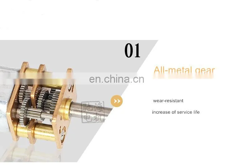 ChiHai Motor CHF-GM12-N30VA Magnet Miniature DC Gear Motor 6V 9V 12V Smart Car Robot Model DIY Engine Toys Electric Door Lock