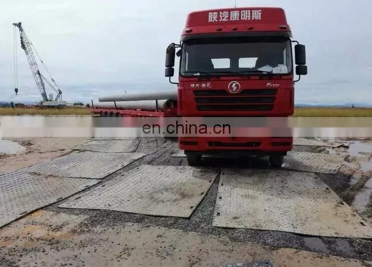 construction temporary impact resistant HDPE plastic track ground protection mat