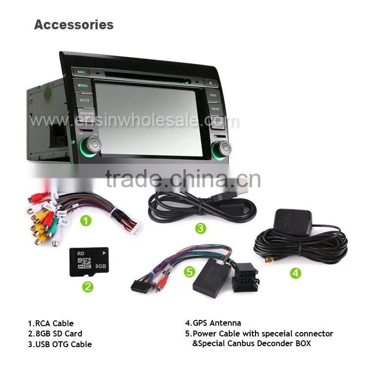 Erisin ES4700F 7" Touch Screen Car Radio DVD CD Player GPS for Bravo