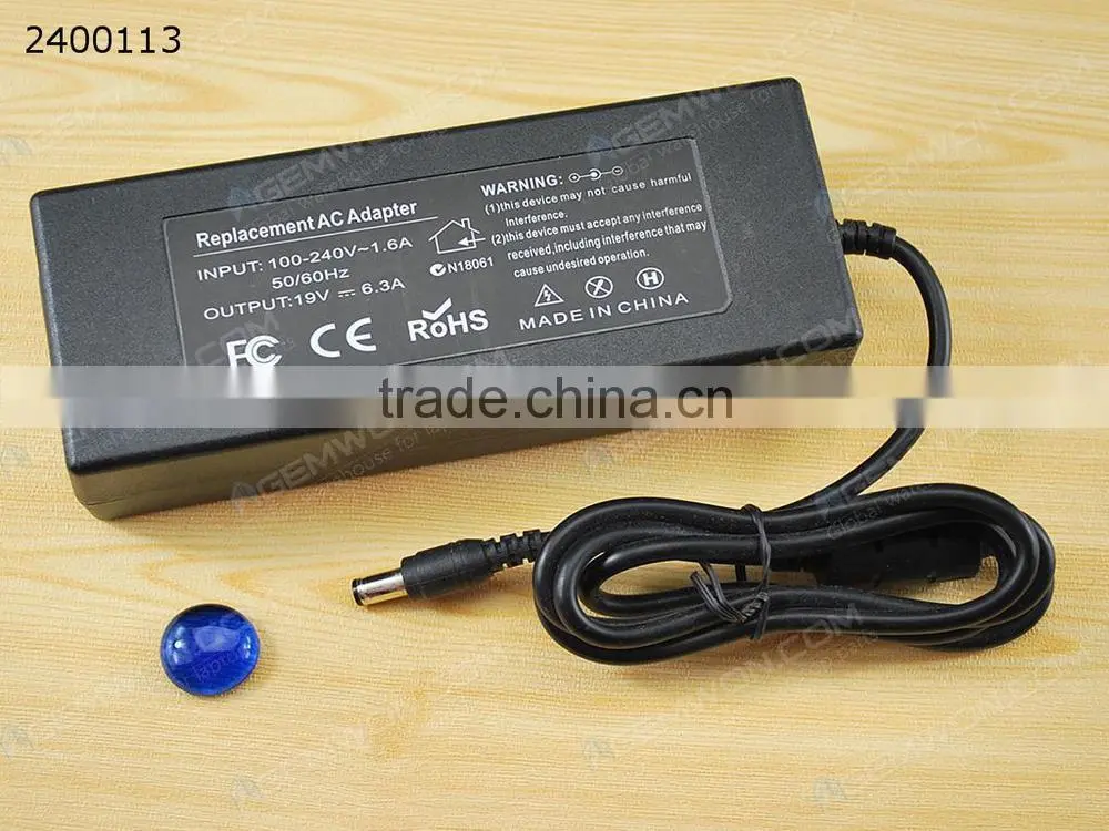 High Copy Laptop AC Power adapter for TOSHIBA 19V 6.3A 6.3*3.0mm 120W