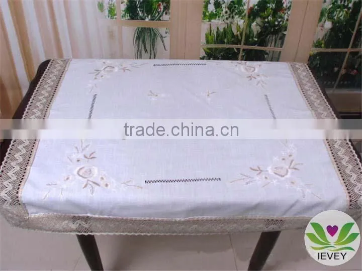 flower printed wholesale western style hotel hand embroidery designs tablecloth lmzc1005(5)K