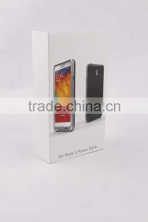 Hot selling! portable mobile power bank charging for samsung note3,external battery case for samsung galaxy note 3