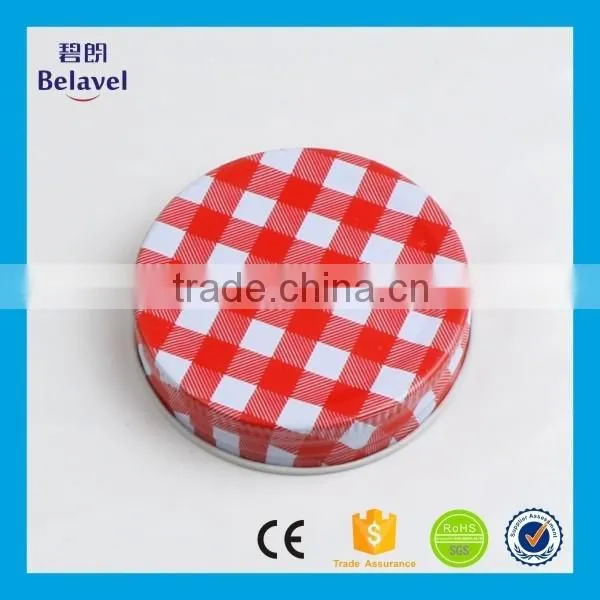 Factory wholesale twist off glass jar lid colorful metal lug cap for jar