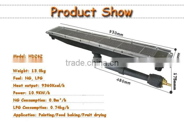 infrared gas road asphalt machine heater parts HD262