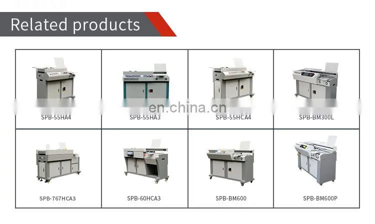high quality notebook glue binding machine heavy duty industrial hot glue book binder binding machine