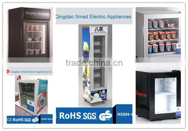 21-105 L mini bar glass door cooler with CE, ROHS, ETL approval