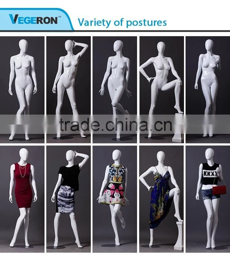 colorful fiberglass female torso mannequin