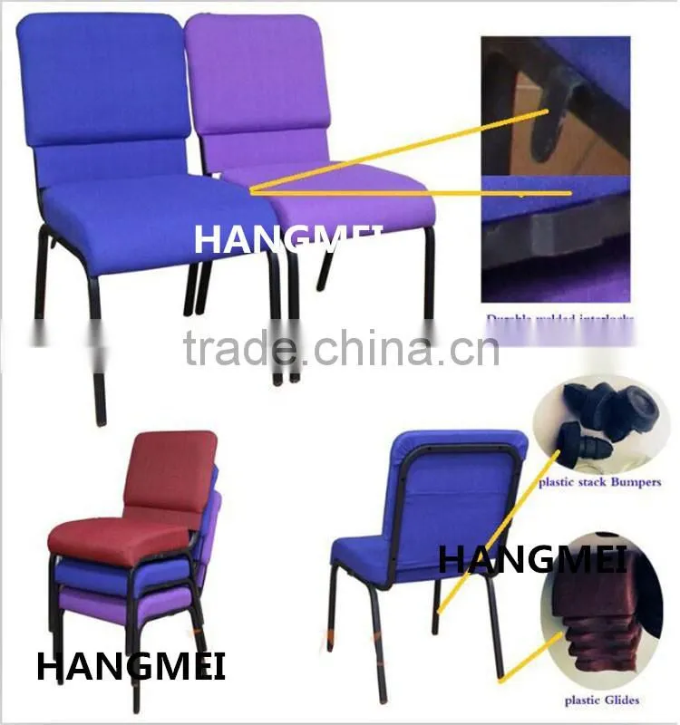 cheap modern stackable church chairs in red on sale made in China