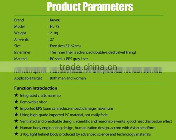 KY-0393 Colorful Special Design OEM color Safety Bicycle Riding Helmet