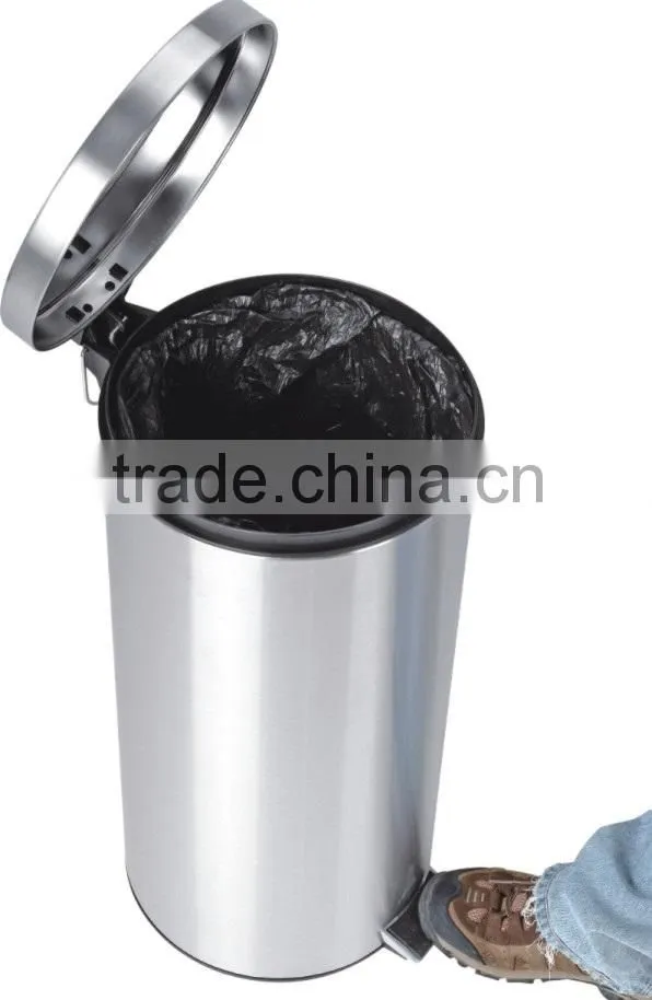 outdoor waste basket pedal bin stainless steel